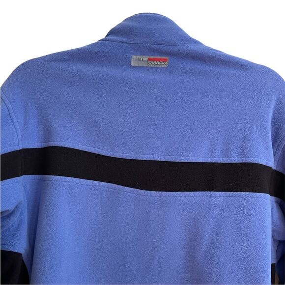 Karbon Purple and Black Fleece Zip Up Sweatshirt - Picture 6 of 8